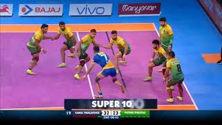 Tamil Thalaivas  Ajay Thakur super 10 vs Patna Pirates [upl. by Krishnah570]