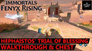 Immortals Fenyx Rising Hephaistos Trial of Blessing Walkthrough amp Chest Location  A New God DLC [upl. by Dobb963]