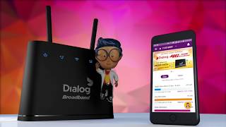 Dialog Home Broadband router WiFi Password change  H2VE [upl. by Krawczyk83]