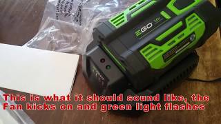 eGo Blower Battery Charging Problem  Red Flashing Charger [upl. by Ereveniug]