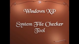 Windows XP  System File Checker Tool  sfcexe [upl. by Xenophon]