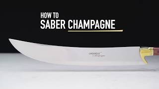 How to Saber Champagne Safely and Easily [upl. by Mackintosh]