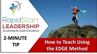 How to Teach using the EDGE Method  2 Minute Tip [upl. by Justinian]