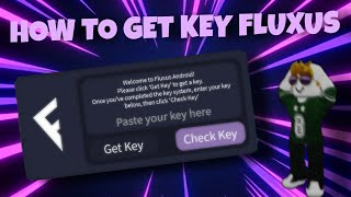 How to get key in FLUXUS EXECUTER ROBLOX 2023 [upl. by Colville]