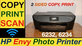 How To Copy Print Scan With HP Envy 6232 6234 Printer [upl. by Hopper716]