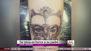 París Jackson se tatuó a su padre [upl. by Ednargel760]