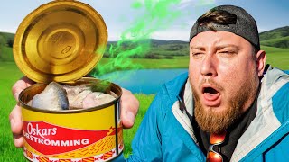 Fishing With The Worlds Smelliest Bait Surströmming Fermented Herring [upl. by Neersin304]