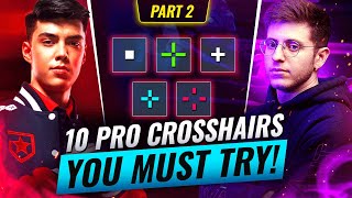 10 MORE INSANE PRO Crosshairs YOU MUST TRY  Valorant Crosshair Guide Pt 2 [upl. by Geehan919]