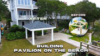 BUILDING OUR BEACH PAVILION [upl. by Ylus]