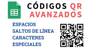 Codificar espacios y saltos de línea en códigos QR con Google Sheets [upl. by Sivrahc436]