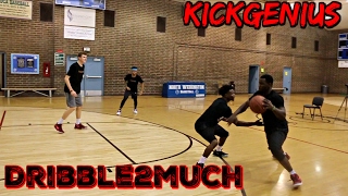 2 on 2 Basketball with DRIBBLE2MUCH amp KICKGENIUS [upl. by Wadleigh]