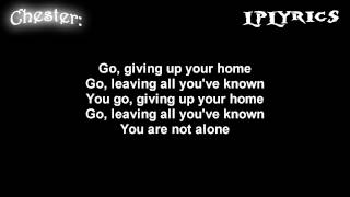 Linkin Park Not Alone  Lyrics on screen  HD [upl. by Amandi460]