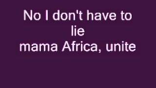 Akon mama africa with Lyrics on screen [upl. by Eenor279]