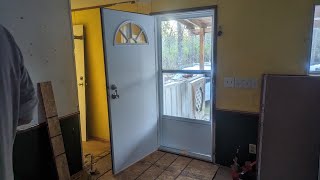 Installing French Doors in our Double Wide Mobile Home Manufactured Home [upl. by Infeld]