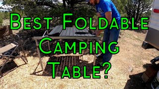 Best Foldable Camping Table  KingCamp Aluminum Folding Camping Table Review [upl. by Ecirtac]