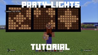 How to build Cool Party Lights in Minecraft  Tutorial Bedrock Edition 12073 [upl. by Bunnie]