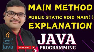 MAIN METHOD EXPLANATION  JAVA PROGRAMMING [upl. by Gnen]