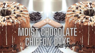 Kue Sifon Coklat Anti Gagal  Moist Chocolate Chiffon Cake  Tintin Rayner Recipe [upl. by Anemix747]