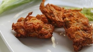 Indian Onion Bhaji Simple Recipe 𑁍 Cookn feel [upl. by Ydnil]