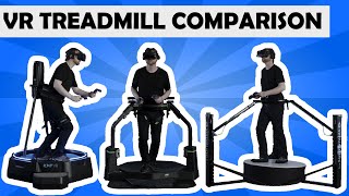 VR Treadmills Review Comparing KAT Walk Mini vs Cyberith Virtualizer Elite 2 vs Virtuix Omni [upl. by Sucram62]