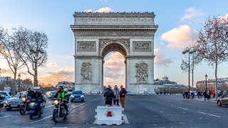 Arc de Triomphe  Paris  Time Lapse [upl. by Slocum]