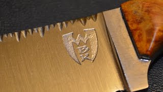 How to put a custom logo on your knife step by step [upl. by Marylou836]