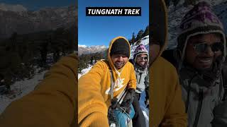 Tungnath Trekking in Snow 2024 december short snowfall [upl. by Alikahs]