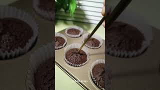 Super simple ✨ Brownies cupcake ala cafe [upl. by Oriaj]