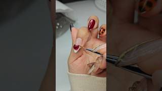 Cherry 🍒 soft gel nail shortvideo short nailsart hairstyle [upl. by Nwahsd20]