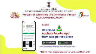 Digital Life Certificate submission through Face Authentication Technology by Jeevan Pramaan App [upl. by Innej]