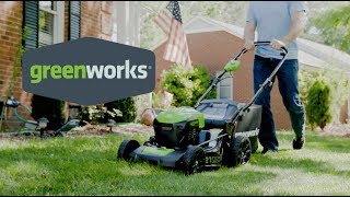 Greenworks 40Volt 21Inch Cordless Mower [upl. by Vyky337]