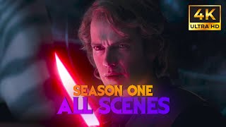 Anakin Skywalker All Scenes 4K  Ahsoka Series [upl. by Wu]