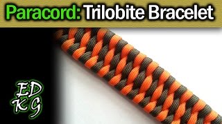 Trilobite Bracelet  Simple Paracord Tutorial [upl. by Neztnaj]