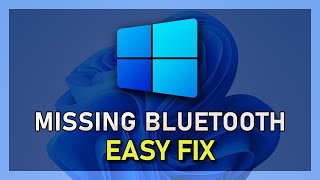 How To Fix Bluetooth Missing from Device Manager [upl. by Theurich]