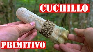 Como Hacer Un Cuchillo O Formón Primitivo De Hueso [upl. by Emaj317]