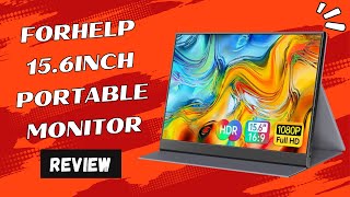 ForHelp 156inch Portable Monitor Review Work Anywhere [upl. by Magulac]