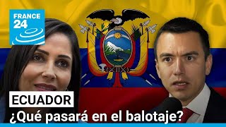 Ecuador irá a balotaje ¿qué revela el resultado de la primera vuelta • FRANCE 24 Español [upl. by Eiboj]