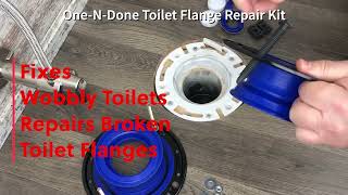 Fix a Broken Toilet Flange From the Top Easy DIY [upl. by Kohn]