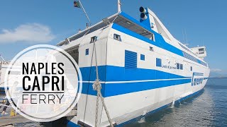 Naples to Capri Ferry Trip on Caremar ferry MV Isola di Procida [upl. by Aihsenyt]