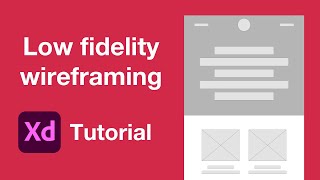 How to wireframe in Adobe XD  Easy tutorial [upl. by Kerek]