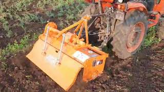 Kubota B2741 With 4 ft Rotavator [upl. by Kcin]