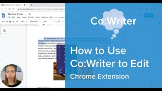 CoWriter How to Use CoWriter to Edit In Chrome [upl. by Sucram467]