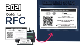 Como Tramitar RFC Por Primera Vez  Como Sacar Tu RFC Con Tu CURP 2021 [upl. by Lewendal]