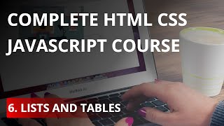 HTML List and HTML Table  Tutorial 6 [upl. by Trevar]