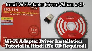 How to install wifi adapter driver without CD in hindi tutorial wifi adapter driver [upl. by Yacano]