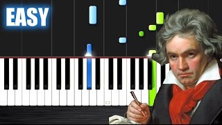 Beethoven  Fur Elise  EASY Piano Tutorial by PlutaX [upl. by Yznil]