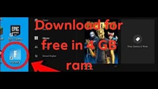 How to download Fortnite in 4GB Ram pc [upl. by Mesics]