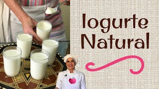 IOGURTE NATURAL CASEIRO Com apenas 2 ingredientes Receita prática fácil e saudável [upl. by Cherlyn]