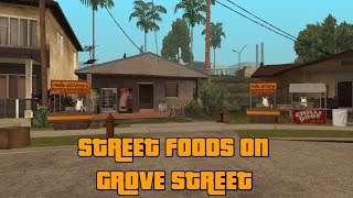 GTA SA Android  Street Foods on Grove Street Mod For GTA SA Android [upl. by Reggis]