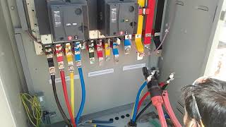 ATS panel with 2 Generator cable Connections [upl. by Nedrud]